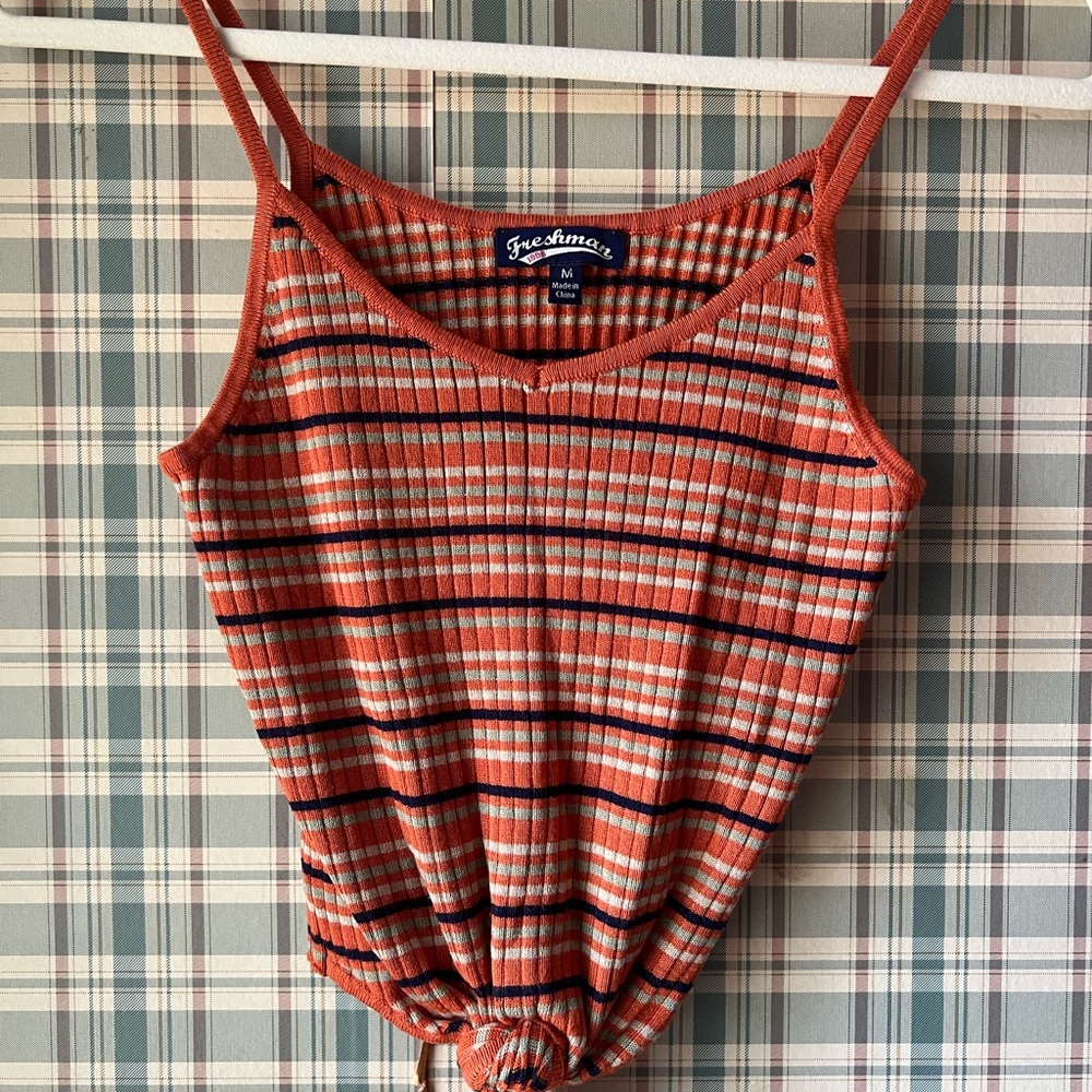 Vintage Multicolor Striped Knit Top